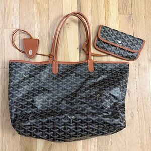 Stylish Black and Brown Tote Bag